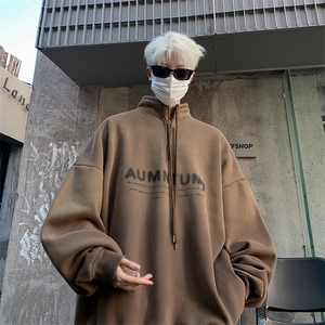 大货已出小众设计美式高街半拉链吊染刷毛渐变卫衣WY31-P68控88图片