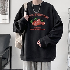 麂皮绒卫衣男大码重磅长袖t恤男JW81325-P35，男装卫衣，电商A040