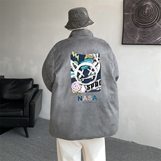 麂皮绒棉衣男大码立领棉袄子男羽绒棉服JM87275-P110，男装棉衣，电商A040