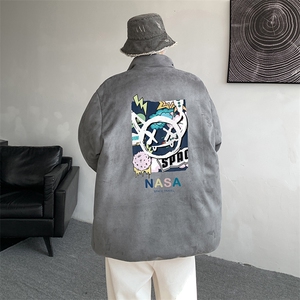 麂皮绒棉衣男大码立领棉袄子男羽绒棉服JM87275-P110图片