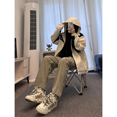 美式复古hiphop嘻哈冲锋裤潮牌冬季加厚，男装休闲裤，星座310A-4