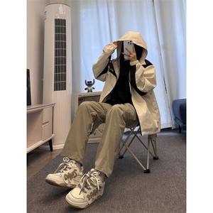 美式复古hiphop嘻哈冲锋裤潮牌 冬季加厚图片