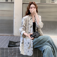 有货春装新款印花西装2C317A-8529-P155-K248，女装西装，2C317A