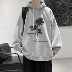 纯棉连帽卫衣男大码运动帽衫宽松薄WY2279-P35，男装卫衣，电商A040