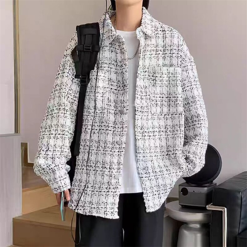 网络图现货美式潮牌高级感痞帅宽松休闲小香风外套JK8009-P50，女装短外套，星座715-7