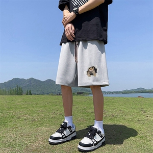 已注册新款直播抖音得物品质菠萝格运动男休闲短裤K085P30图片