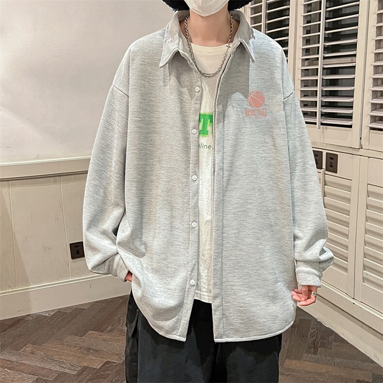 控58加厚加绒衬衫男大码长袖衬衣男外套HC79237-P38加绒款-P48,男装衬衫,电商A040