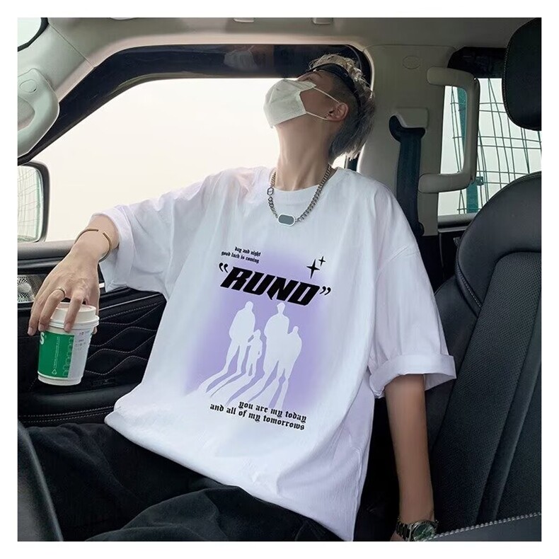 1506-1/TC121/P29夏季210克纯棉潮流五分袖，男装T恤，星座1506-1