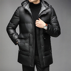 2023新款羽绒服男冬季可脱卸帽中年男厚保暖潮流外套HPN2162-P320，男装羽绒服，电商B212（原钱塘6029）
