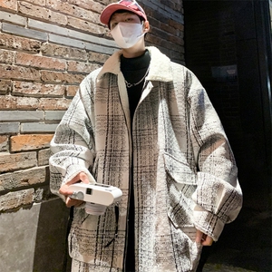 羊羔毛棉服男2025冬季新款休闲外套潮牌棉衣棉袄 M199 P120 控158图片