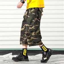 2021夏季新款日系大码工装裤中裤宽松男休闲裤七分裤K286-P55，男装休闲裤，电商A001