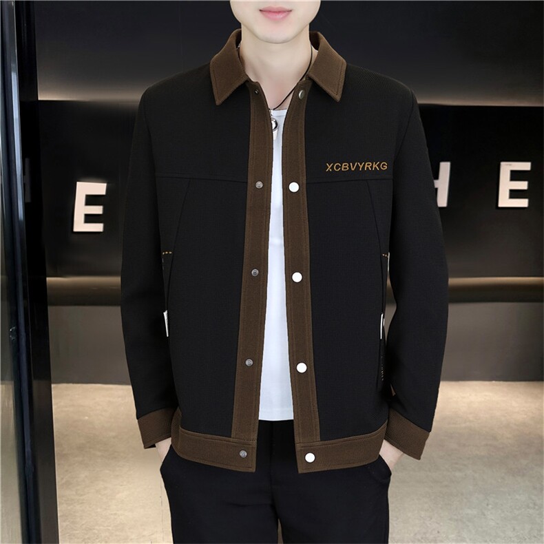 秋冬季新款夹克翻领开衫夹克外套，男装夹克，星座1206-1（原A206-1）