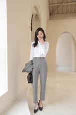 2021春装新款韩版修身三件套套装，女装职业装，贻思茗