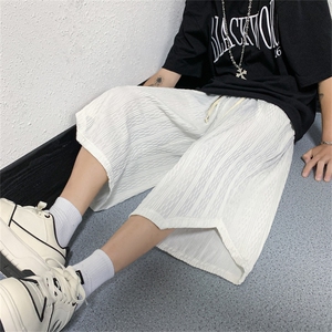 夏季条纹垂感冰丝轻薄透气七分裤休闲长裤DK2302-P35控58图片