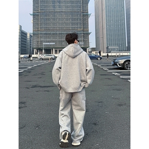 数据款加绒连帽卫衣套装高级感休闲运动衫YY6889-P125加绒P135图片