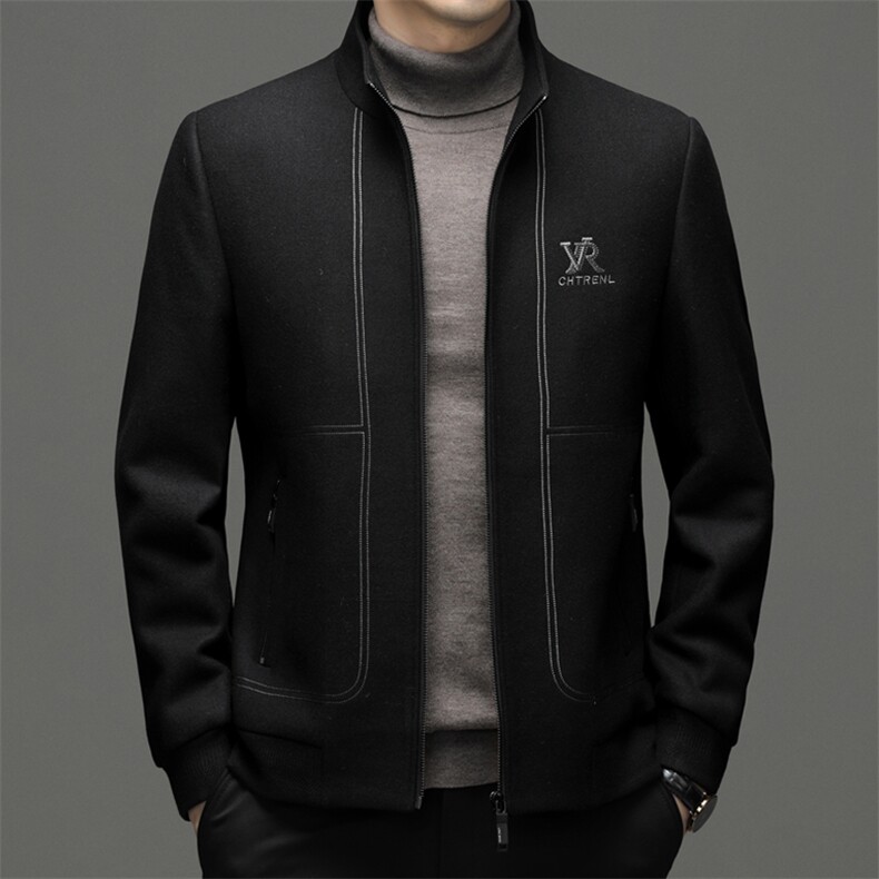 BEN2252钱塘2020-2商务休闲简约中年男士冬季厚款百搭西服P235,男装夹克,钱塘207-2