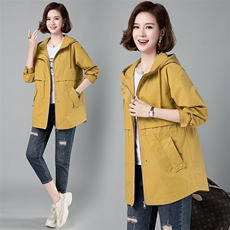 欧货2025年春秋新款韩版时尚宽松小个子风衣女中长款高级感外套潮，女装风衣，依万里