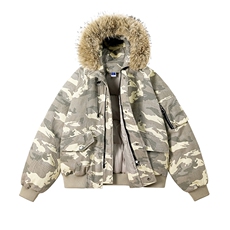 美式毛领派克棉服男冬季加厚工装棉衣情侣外套M060-P110迷彩P115，男装棉衣，星座308B-2