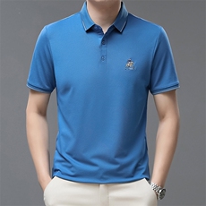 夏季男士短袖休闲t恤百搭polo衫中年爸爸夏装上衣QP1630-P55，男装Polo衫，星座1105-3