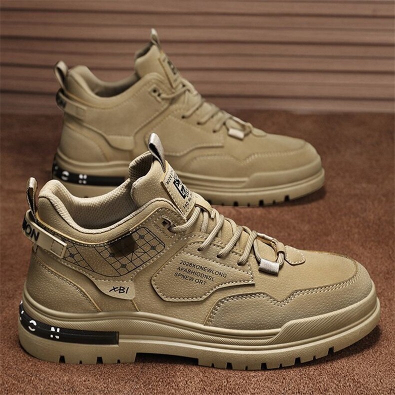 X4388-90男鞋秋季新款高帮马丁靴工装鞋男时尚休闲鞋，男鞋靴子，星座1407-3