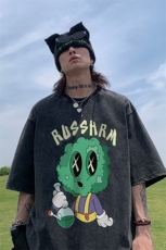 卡通创意印花水洗做旧夏季无袖背心/马甲/坎肩XZ514-2-1315-P38，男装背心/马甲，星座514-2(原B239)