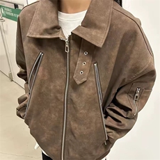 抖音得物痞帅外套男ins高街潮港风原宿风韩版潮流宽松夹克AY1029，男装夹克，电商A443