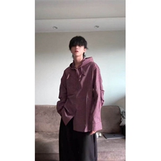 档口现货~纯棉小格子连帽男女夏季防晒长袖衬衫外套C2500批58，男装防晒衣，星座1004-6