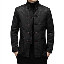 风冬季立领长袖休闲纯色男士唐装白鸭绒羽绒服SFT9916-P220,男装羽绒服,电商B212（原钱塘6029）
