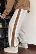 KP616P50港风反光条麂皮绒休闲裤男宽松拖地束脚裤卫裤，男装休闲裤，星座1204-3