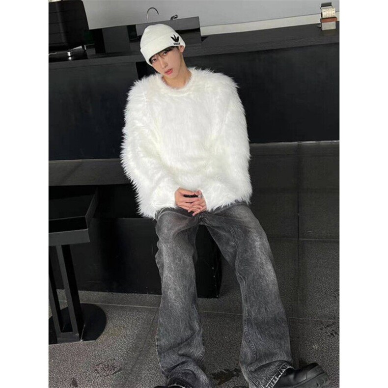 现货毛衣外套男韩系慵懒风厚秋冬情侣针织衫潮牌1008-LM8815-p55,男装针织衫/毛衣,星座1008