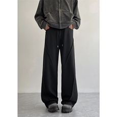 潮牌解构卫裤男重磅美式高街休闲运动裤长裤504-K856-P40控68，男装休闲裤，星座504