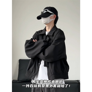 2026春美式时尚飞行夹克男设计感宽松痞帅外套25XJ55218特批45图片