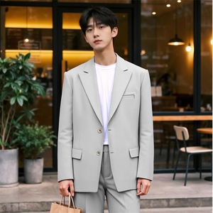 英伦风商务西服外套男西装修身时尚婚礼西服大码S-5XL JAK017 P68图片