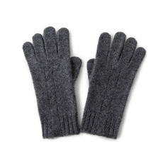 2025年秋季新款百搭男女通用麻花双股加厚保暖分指手套，手套，轩妮羊绒