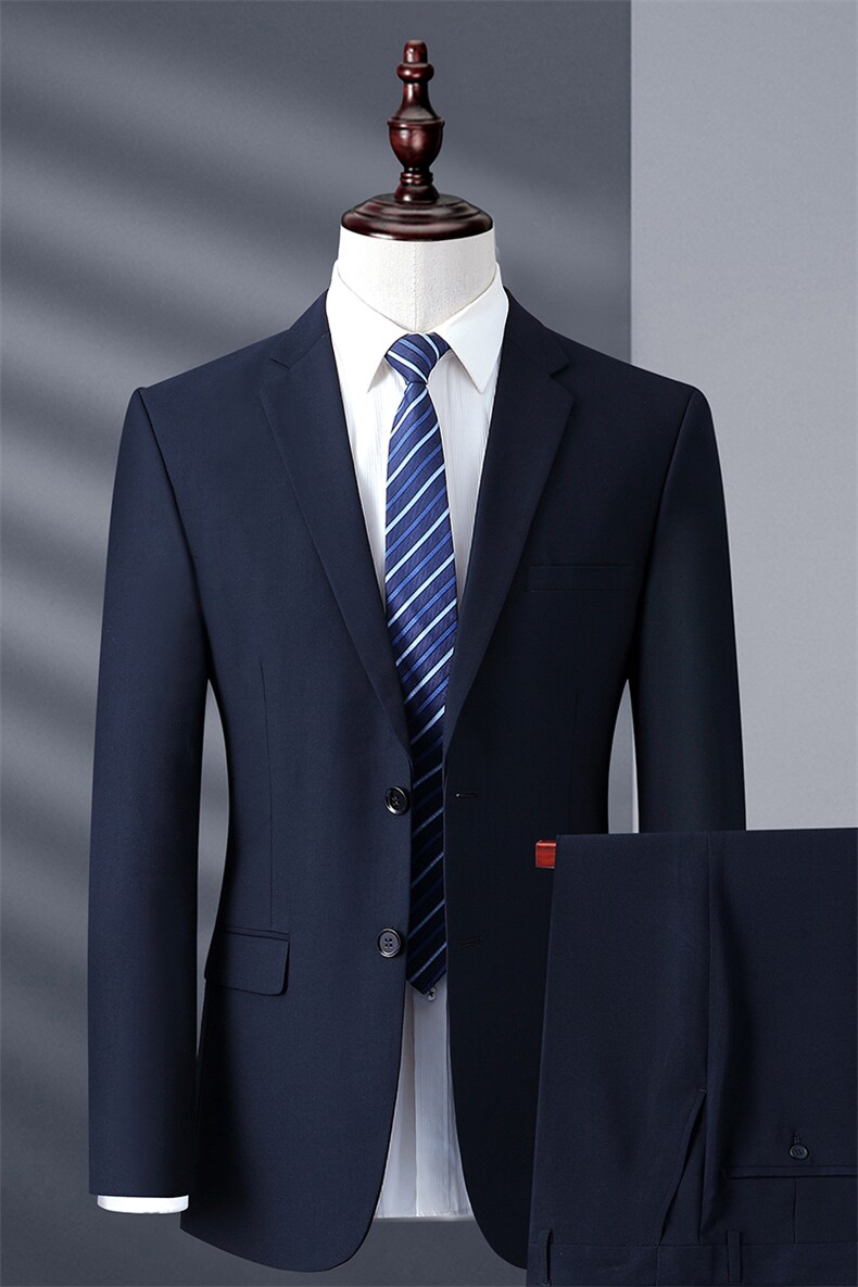 2023秋季中老年服装西服纯色西服套装休闲西服西裤MNSA8601-P230,开展服装巧搭配活动图片