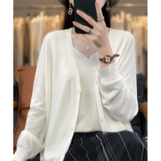 2025新款春秋薄款针织衫初春洋气超好看开春上衣外套，女装针织衫/毛衣，贵皇网供仓
