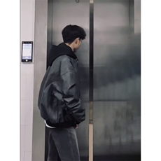 1506-1/JAA291/P69美式高街复古假两件连帽外套夹克，男装夹克，星座1506-1