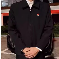 厅里厅气行政夹克男年轻人公务员成熟稳重穿搭高级感春秋正肩外套，男装夹克，星座603-2