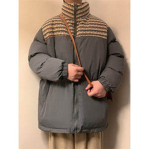 秋冬棉衣加厚夹克加绒外套厚棉袄拼色棉袄厚1016-1W106 P128 K158图片