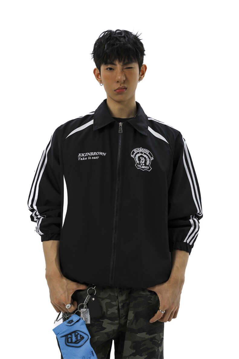 美式学院风刺绣设计大码M-5XL无影墙棒球服夹克男JK78073P79控128,男装夹克,星座226-1