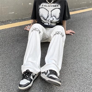 牛仔裤潮牌ins复古街头水洗直筒裤长裤男女潮N0119-P40图片