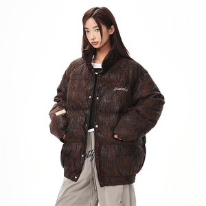 新款现货美式复古加厚棉衣潮款 中性风 225-2-Y211-P155-控198图片
