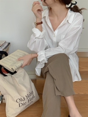 简约莫兰迪色系净版衬衣，其它，DAP