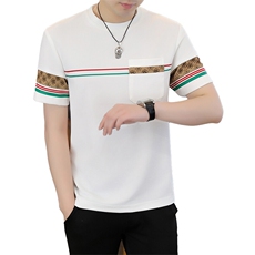 夏季新款男士短袖圆领时尚休闲青年修身短袖T恤上衣L1316-P27，男装T恤，星座310B-3