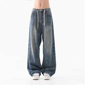 903- AK72- 特P65  【S-XXL】 复古抽绳牛仔裤！ 8图片