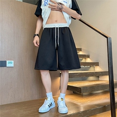 夏季腰头撞色针织运动短裤五分裤A534特P22，男装休闲裤，电商A309