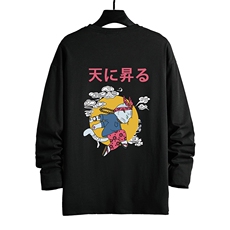 TX3012-P28加绒款-P35纯长袖t恤男大码圆领打底衫体恤网格，男装T恤，电商A040A