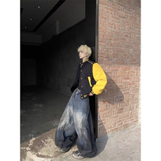 流行气质新款慵懒百搭时尚龙凤尼拼皮毛巾绣外套简约JHT225，女装短外套，星座1116A（原606A-3）