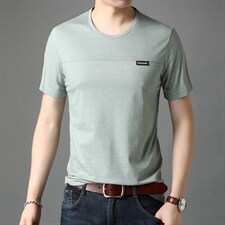 男士短袖t恤夏季男士圆领上衣服半袖体恤潮流休闲男装t桖衫，男装T恤，电商B212（原钱塘6029）