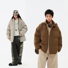 ！冬季条纹五防立领加绒加厚棉衣情侣撞色棉服外套MY7777-P68，男装棉衣，星座610B-1